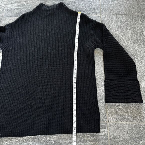 NWT Athleta Azalea Merino Wool Cashmere Oversized Sweater in Black XXS - Picture 15 of 16